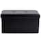 Simplify Faux Leather Double Folding Storage Ottoman